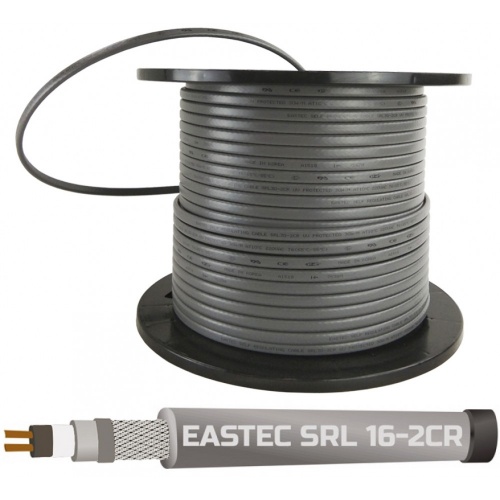 Греющий кабель EASTEC SRL 16-2 CR , M=16W (200м/рул.) с оплёткой купить в интернет магазине Санрай73
