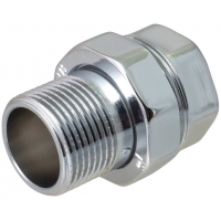 Американка 3/4"вр х 3/4"нр для полотенцесушителя хром прямая