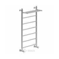 Полотенцесушитель 100/50 НИКА CLASSIC ЛП ВП водяной нижнее подключение, с полочкой
