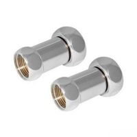 Прямое соединение 1"вр х 1"вр хром для полотенцесушителя