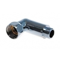 Угловое соединение 3/4"вр х 3/4"нр хром для полотенцесушителя