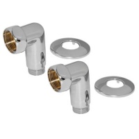 Угловое соединение 1"вр х 1"нр хром для полотенцесушителя