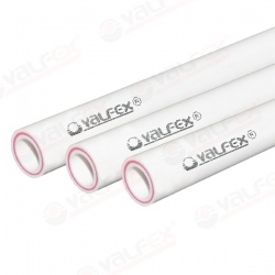 Труба 50х6,9 мм Valfex PP-R белый, PN 20, SDR 7.4, стекловолокно