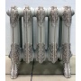 Радиатор чугунный Радимакс Windsor 350 5 секций, сливочно-белый матовый + узор бронза