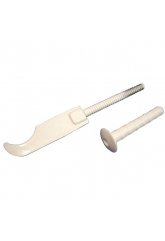 Кронштейн анкерный 7х180мм белый, сабельный, для секционного радиатора