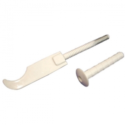 Кронштейн анкерный 7х180мм белый, сабельный, для секционного радиатора