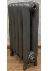 Радиатор чугунный Радимакс Windsbold 500 5 секций, серый пескоструй + глянцевый лак