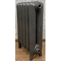 Радиатор чугунный Радимакс Windsbold 500 5 секций, серый пескоструй + глянцевый лак