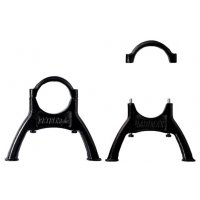 Опора напольная для радиатора Радимакс чугунная, черная матовая