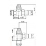 Вентиль угловой нижний Радимакс Retro Style RS 217 B 3/4" латунный