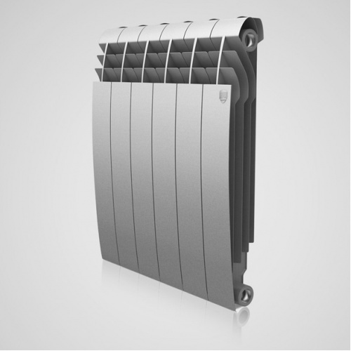 Радиатор биметалл RT BiLiner 500/87/6 секц Silver Satin (серебристый) купить в интернет магазине Санрай73