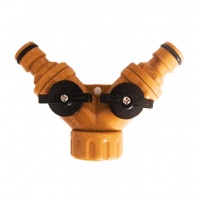 Разветвитель регулируемый 2-х канальный со штуцерами Вихрь