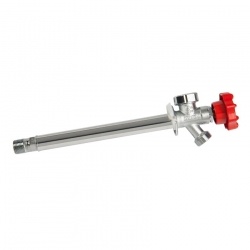 Незамерзающий уличный кран UNIPUMP WF-2105, 420 мм, толщина стены 300 мм, 1/2"НР х 3/4"НР