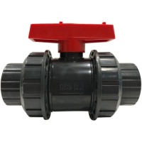 Кран шаровый ПВХ Aquaviva с муфтовым окончанием 40mm