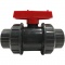 Кран шаровый ПВХ Aquaviva с муфтовым окончанием 40mm