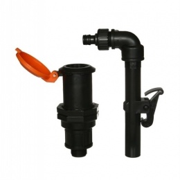 Соединитель быстросъемный 3/4" с защелкой с Г-образным коннектором для шланга Green Helper