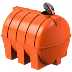 Емкость 5000 литров горизонтальная (коричневый) Polimer Group G-5000