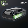 Аккумулятор Greenworks G24B4+, 24V, 2хUSB-C PD 3.0, цифровой индикатор уровня заряда, 4Ач (2940407)