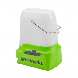 LED-фонарь (светильник) Greenworks G24LA500, 24V, макс. 500 лм, 1хUSB-C, 1xUSB-A, скоба, без АКБ и ЗУ (3501007)
