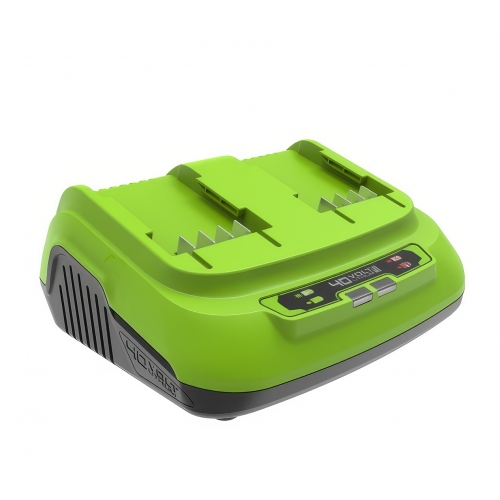 Быстрое зарядное устройство для 2-х аккумуляторов Greenworks Арт. 2938807,40V купить в интернет магазине Санрай73
