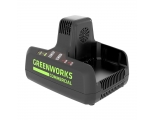 Быстрое зарядное устройство для двух аккумуляторов Greenworks Арт. 2939007, 82V, 8.0 А