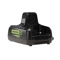 Быстрое зарядное устройство для двух аккумуляторов Greenworks Арт. 2954407, 60V, 10А