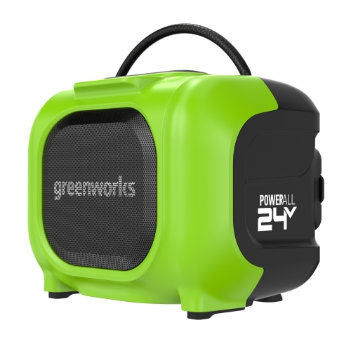 Беспроводная акустическая система Greenworks GPT-MNBS, 24V/220V, Bluetooth 5.0, TWS, AUX, USB-C, 40Вт PMPO, без АКБ и ЗУ (3503107) купить в интернет магазине Санрай73