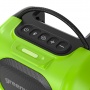 Беспроводная акустическая система Greenworks GPT-MNBS, 24V/220V, Bluetooth 5.0, TWS, AUX, USB-C, 40Вт PMPO, без АКБ и ЗУ (3503107)