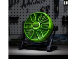 Вентилятор с гибридным питанием Greenworks G24FAN, 24V /110-240V, 254 мм, 6,7-14,2 м3/мин, макс. 852 м3/час, без АКБ и ЗУ (3503407)