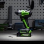 Винтоверт ударный Greenworks GD24ID3, 24V, бесщеточная,HEX 1/4, 300Нм,3 режима, без АКБ и ЗУ (3802807)