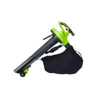 Воздуходув-Садовый Пылесос аккумуляторный Greenworks Арт. 2406907, 40V, бесщеточный, без АКБ и ЗУ