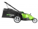 Газонокосилка аккумуляторная Greenworks Арт. 2500207VB, TwinForce, 40V, 49 см, c 1хАКБ 4 Ач и ЗУ