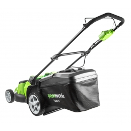 Газонокосилка аккумуляторная Greenworks Арт. 2500207VB, TwinForce, 40V, 49 см, c 1хАКБ 4 Ач и ЗУ