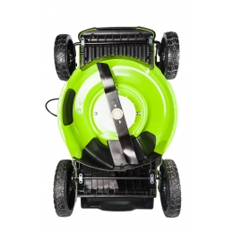 Газонокосилка аккумуляторная Greenworks Арт. 2502807, 60V, 46 см, бесщеточная, с 1хАКБ 4 Ач. и ЗУ