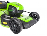 Газонокосилка аккумуляторная Greenworks Арт. 2502807, 60V, 46 см, бесщеточная, с 1хАКБ 4 Ач. и ЗУ