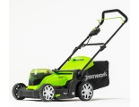 Газонокосилка аккумуляторная Greenworks Арт.2512607UD, 2*24V, 41 см, с 2хАКБ 4Ач и ЗУ