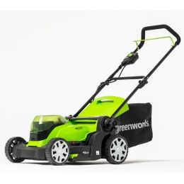 Газонокосилка аккумуляторная Greenworks Арт.2512607UD, 2*24V, 41 см, с 2хАКБ 4Ач и ЗУ