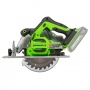Дисковая пила Greenworks GD24CS, 24V, бесщеточная, 185х20мм, 4500 об/мин, рез 63мм, без АКБ и ЗУ (1500907)