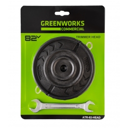 Головка триммерная с леской в сборе для триммеров Greenworks 82V, Арт, 2949907