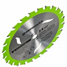 Диск пильный Greenworks 120х9,5 мм, 24T, по дереву для дисковой мини пилы (2952507)