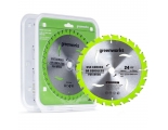 Диск пильный Greenworks 165x1.6x20 мм, 24T, по дереву для дисковой пилы (2955707)