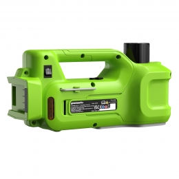 Домкрат гидравлический аккумуляторный Greenworks G24JACK, 24V, без АКБ и ЗУ