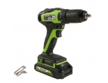 Дрель-шуруповерт Greenworks GD24DD35K2, 24V, бесщеточная, 35Нм, c 1хАКБ 2Ач и ЗУ 2А, в кейсе (3704007UA)