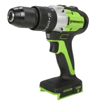 Дрель-шуруповерт ударная Greenworks GD24DD60, 24V, бесщеточная, 60Нм, без АКБ и ЗУ (3704107)