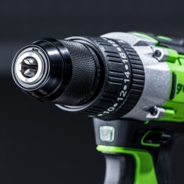 Дрель-шуруповерт ударная Greenworks GD24DD60, 24V, бесщеточная, 60Нм, c 1хАКБ 2Ач и ЗУ 2А, в кейсе (3704107UA)