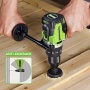 Дрель-шуруповерт ударная Greenworks GD24DD140, 24V, бесщеточная, 140Нм, anti-kickback,без АКБ и ЗУ (3707607)