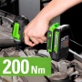 Гайковерт ударный Greenworks G24IW200, 24V, бесщеточная, 3/8", 200Нм, без АКБ и ЗУ (3803607)