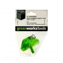 Зеленый ключ безопасности для  2500707 80В газонокосилки Greenworks