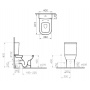 VitrA S20 9800B003-7204 Унитаз-компакт c сиденьем с микролифтом