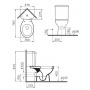 Унитаз-компакт угловой Vitra Arkitekt 9754B003-7201 с сиденьем микролифт